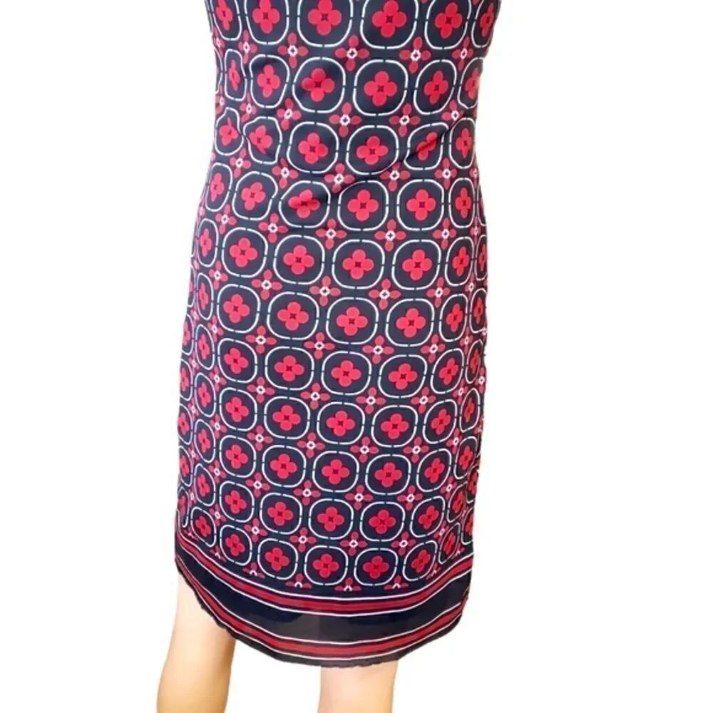 Max Studio Draped Front Twist-Front Wait Dress SMALL - Picture 6 of 13